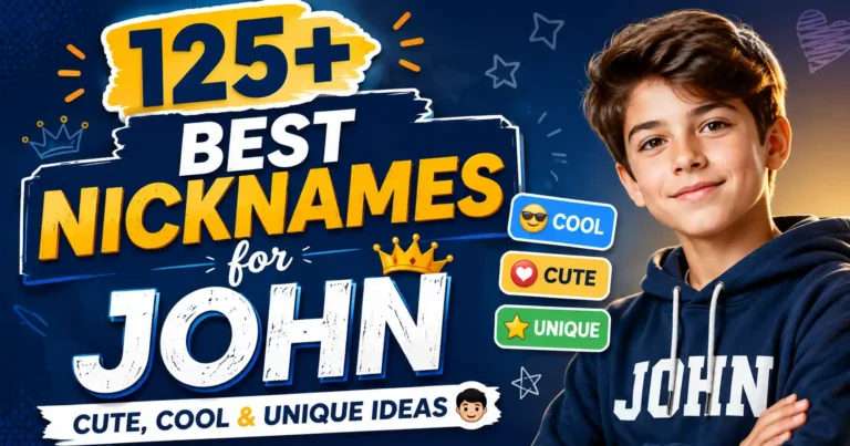 125+ Best Nicknames for John Cute, Cool & Unique Ideas 👦