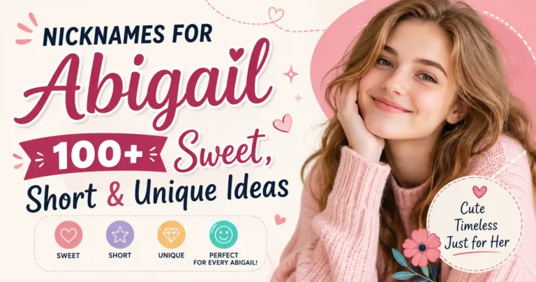 Nicknames for Abigail 100+ Sweet, Short & Unique Ideas 🌸