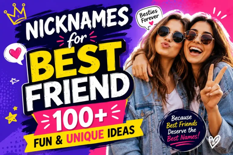 Nicknames for Best Friend 100+ Fun & Unique Ideas