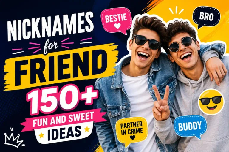 Nicknames for Friend 150+ Fun and Sweet Ideas