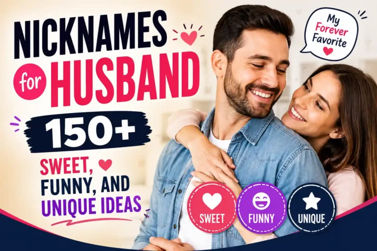 Nicknames for Husband 150+ Sweet, Funny, and Unique Ideas