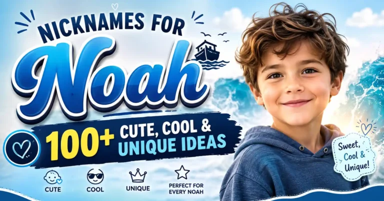 Nicknames for Noah 100+ Cute, Cool & Unique Ideas 🌊