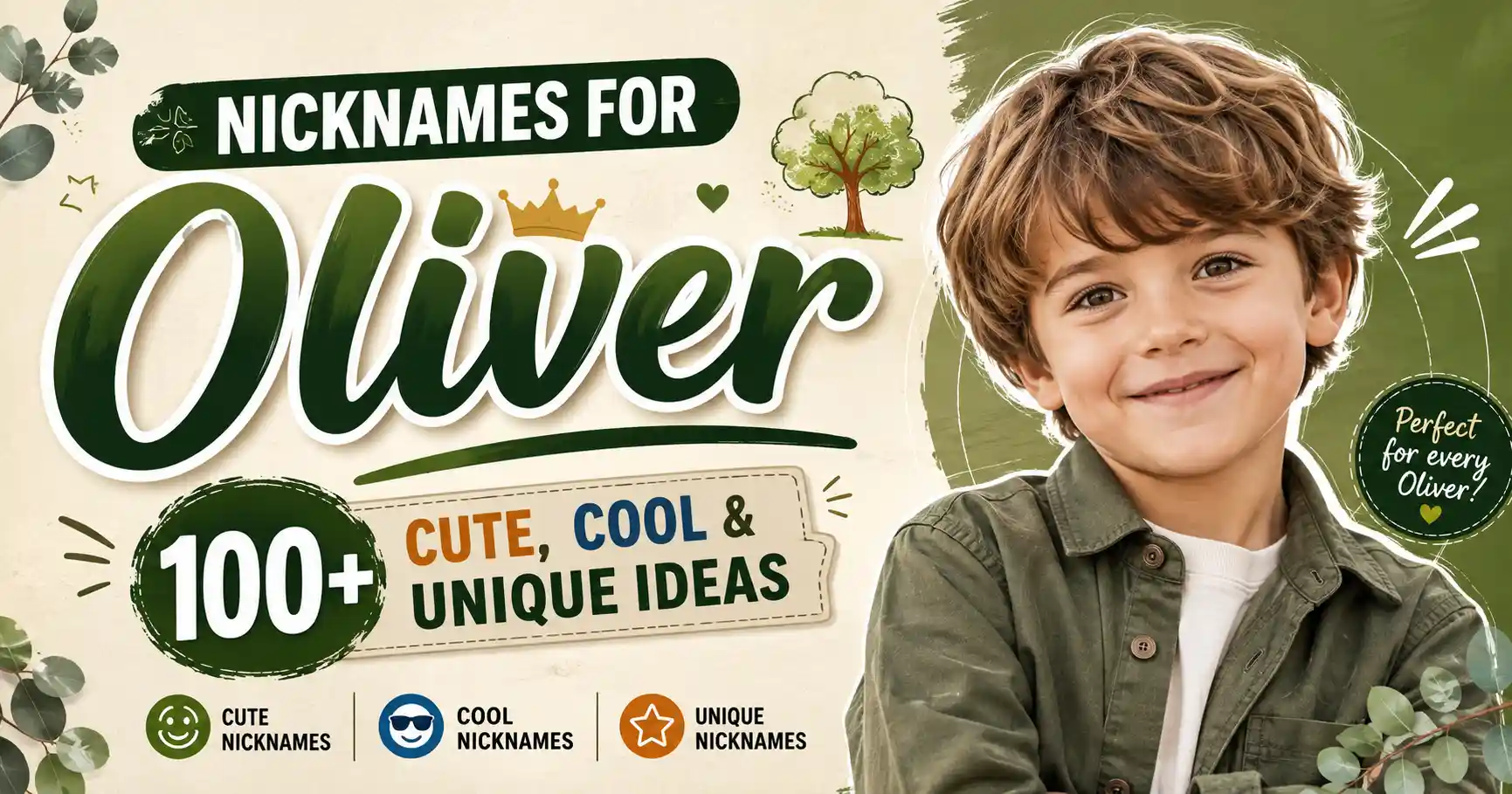 Nicknames for Oliver 100+ Cute, Cool & Unique Ideas 🌳