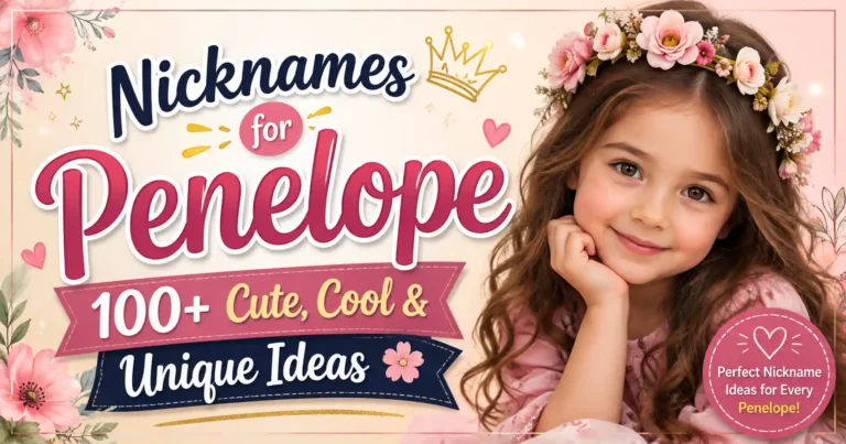 Nicknames for Penelope 100+ Cute, Cool & Unique Ideas 🌸